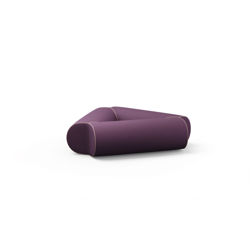 Pod Tri -Triangle Fully Upholstered Bench