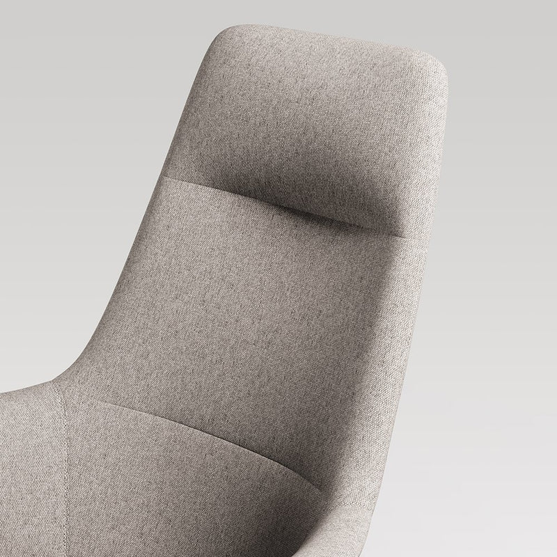 Rego Executive Wood Swivel Lounge Chair