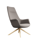 Rego Executive Wood Swivel Lounge Chair