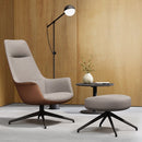 Rego Executive Wood Swivel Lounge Chair