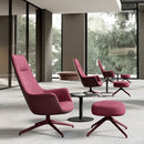 Rego Executive Wood Swivel Lounge Chair