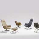 Rego Executive Wood Swivel Lounge Chair