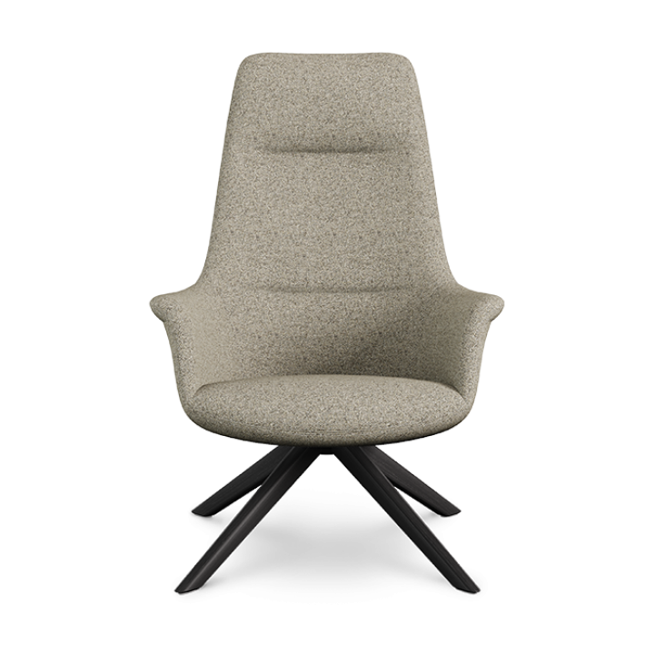 Rego Executive Wood Swivel Lounge Chair