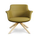 Rego Executive Wood Swivel Lounge Chair