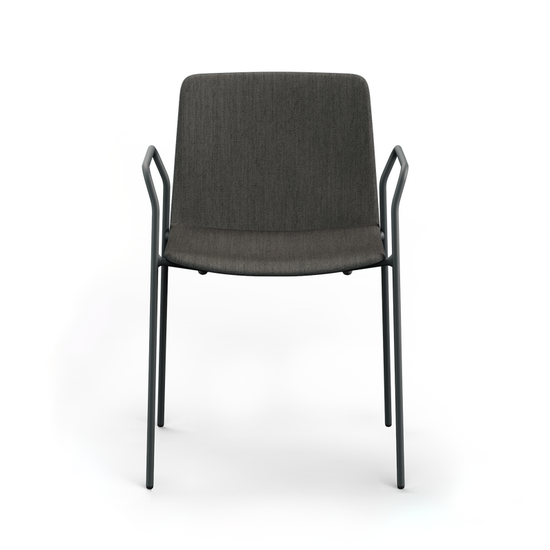 Rest 4-Leg Upholstered Chair with Arm