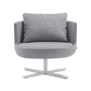 Round Metal Swivel Lounge Chair