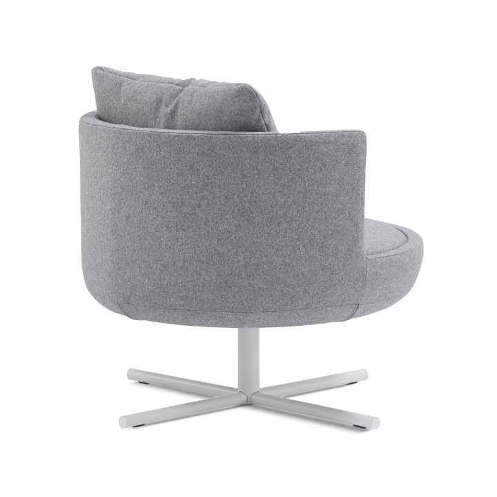Round Metal Swivel Lounge Chair