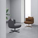 Round Metal Swivel Lounge Chair