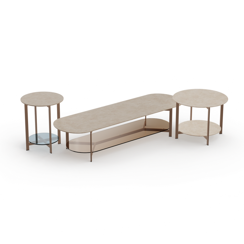 Theo Two Tier Coffee Table | Elliptical