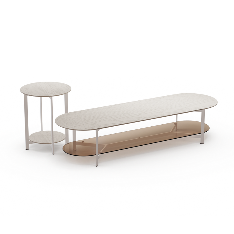 Theo Two Tier Coffee Table | Elliptical