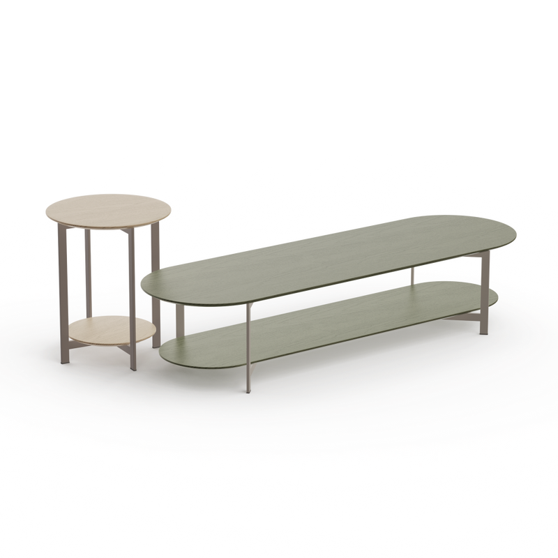 Theo Two Tier Coffee Table | Elliptical