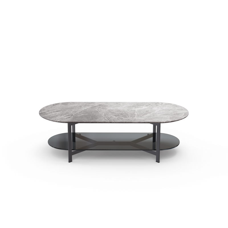 Theo Two Tier Coffee Table | Elliptical