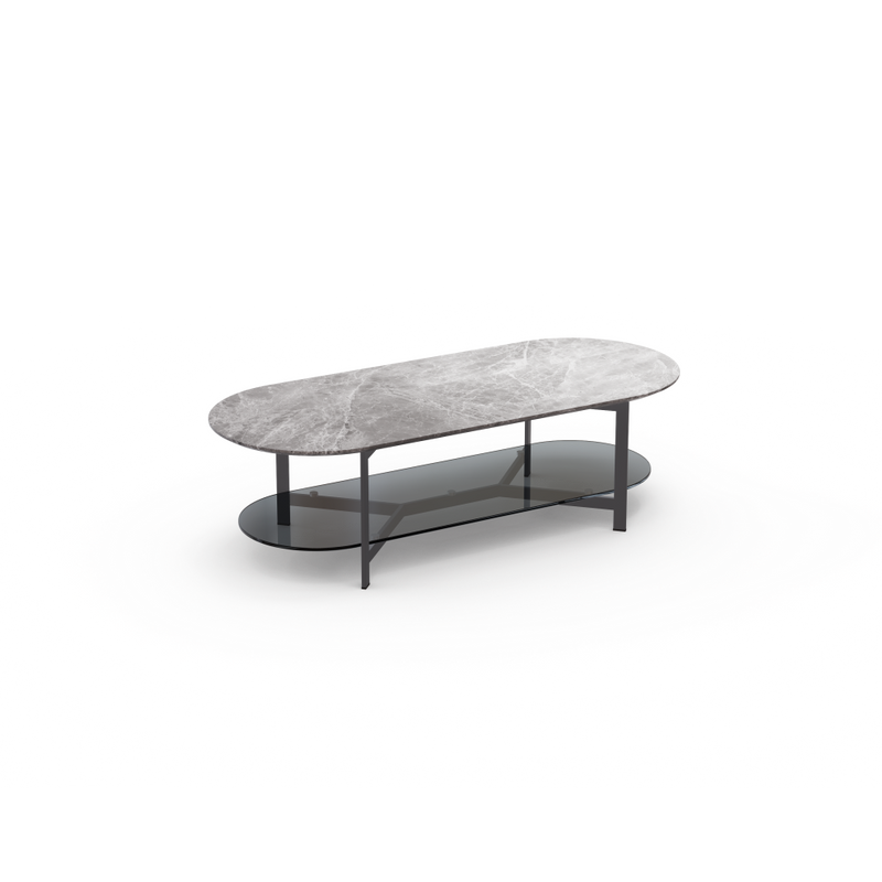 Theo Two Tier Coffee Table | Elliptical