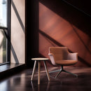 Woodplate Low Table | Woody Base | Round