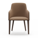 Grace Wood Chair - Upholstered Back