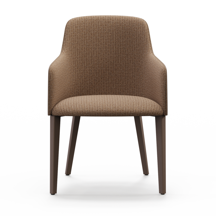 Grace Wood Chair - Upholstered Back