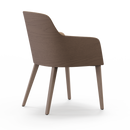 Grace Wood Chair - Upholstered Back