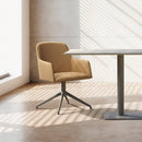 Grace Swivel Chair - Upholstered Back