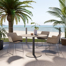 Globe Outdoor Pedestal Table - Round