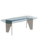 Fil Table | Rectangular Glass Top