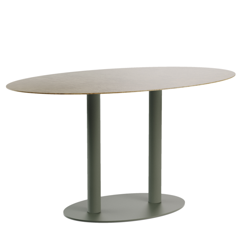 Globe Table | Ellipse Top | Elliptical Base