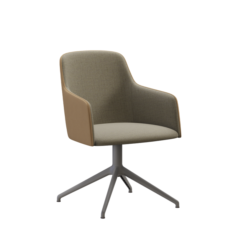 Grace Swivel Chair - Upholstered Back