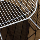 Marina Out Sled Chair with Metal Wire Mesh