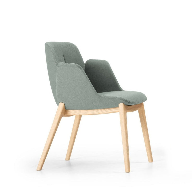 Hive Soft Lounge Chair | Low Back | Wood Base