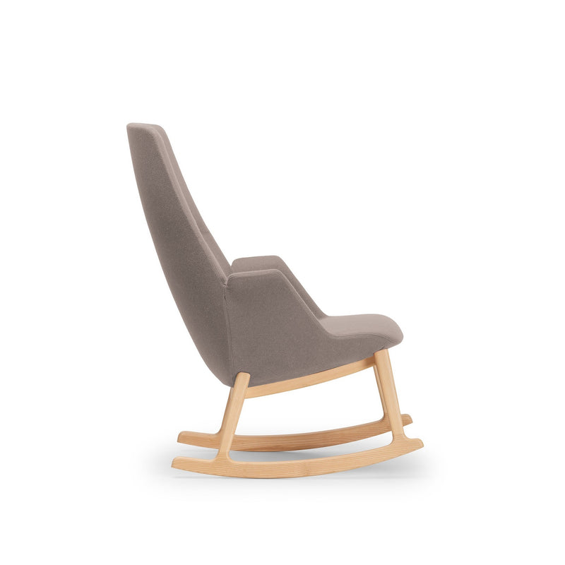 Hive Soft Lounge Chair | High Back | Wood Rocking Base