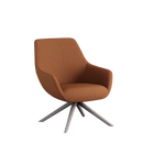 Lamy Swivel Wood Lounge Chair