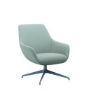 Lamy Swivel Metal Lounge Chair