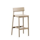 Mika Barstools with Backrest - Upholstered Seat