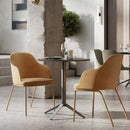 Rhone Side Armchair w/ Steel Base
