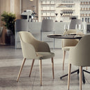 Rhone Side Armchair w/ Wood Dowel Base