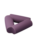 Pod Tri -Triangle Fully Upholstered Bench