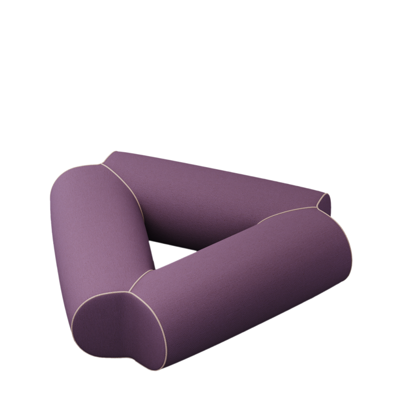 Pod Tri -Triangle Fully Upholstered Bench