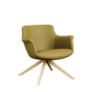 Rego Executive Wood Swivel Lounge Chair