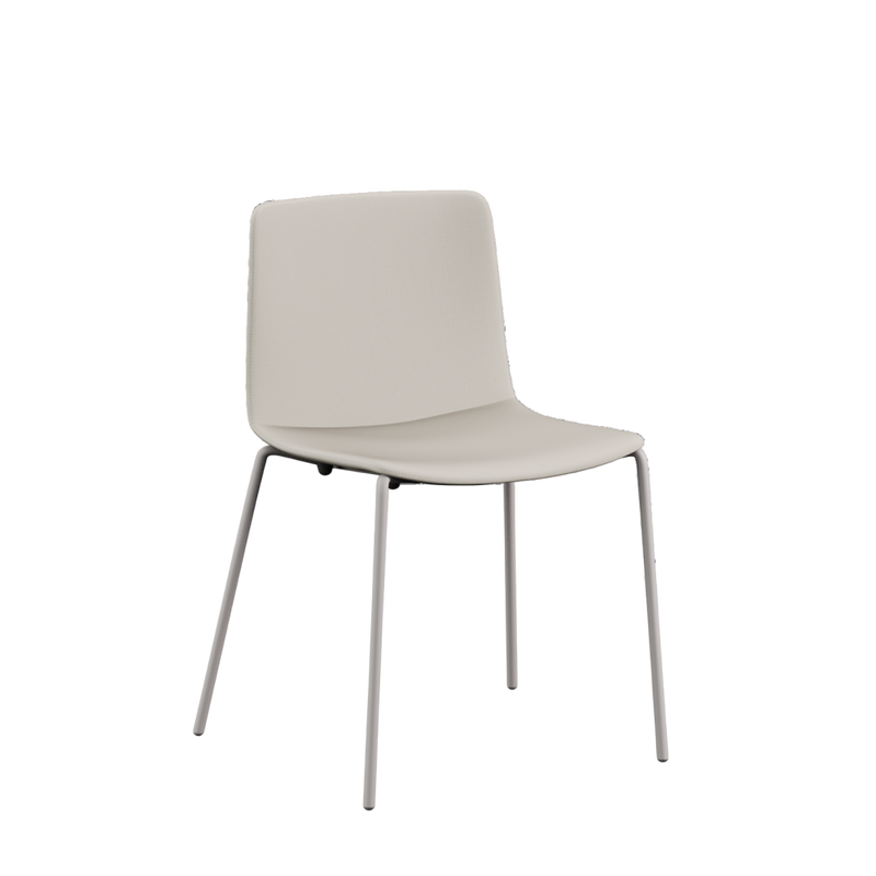 Rest 4-Leg Upholstered Chair with Arm