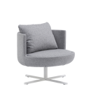 Round Metal Swivel Lounge Chair