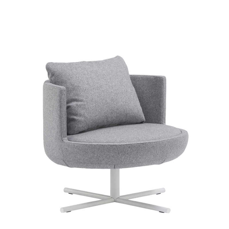 Round Metal Swivel Lounge Chair