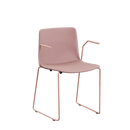 Rest Sled Upholstered Chair with Arm