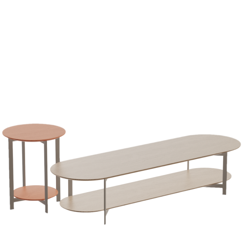 Theo Two Tier Coffee Table | Elliptical