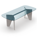 Fil Table | Rectangular Glass Top