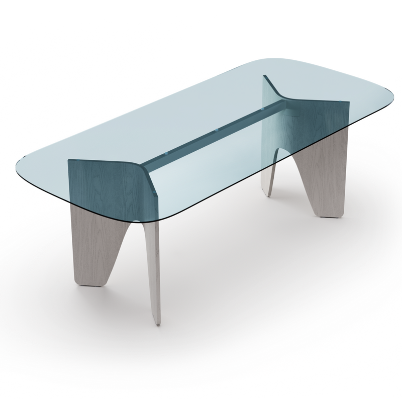 Fil Table | Rectangular Glass Top