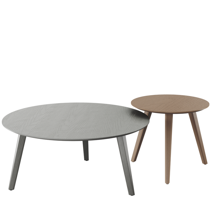 Woodplate Low Table | Woody Base | Round