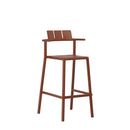 Yard Counter Stool with Armrest
