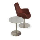 Ares End Table with Stainless Steel