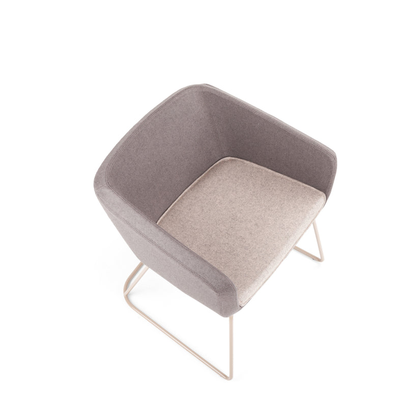 Arca Chair Steel Sled Base