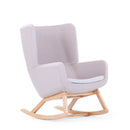 Arca Lounge High Back Chair w/Wood Base