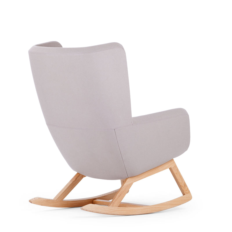 Arca Lounge High Back Chair w/Wood Base